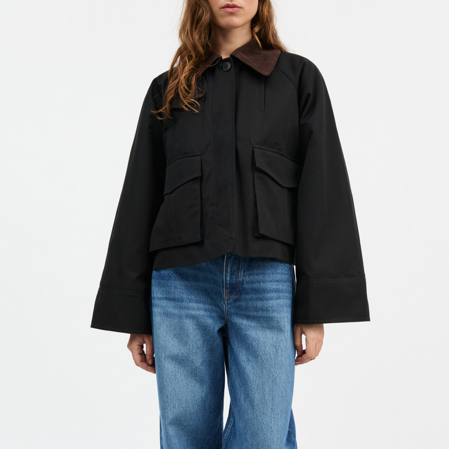 Gaby City Jacket, Black/Brown