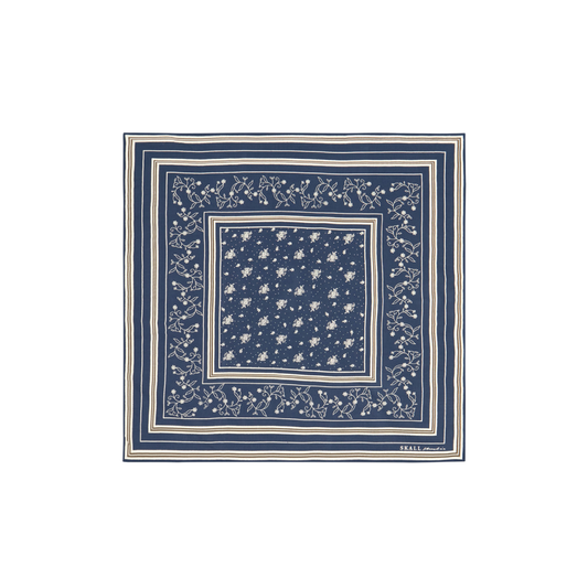 Skall Classic Scarf, Dark Navy (55x55 cm)