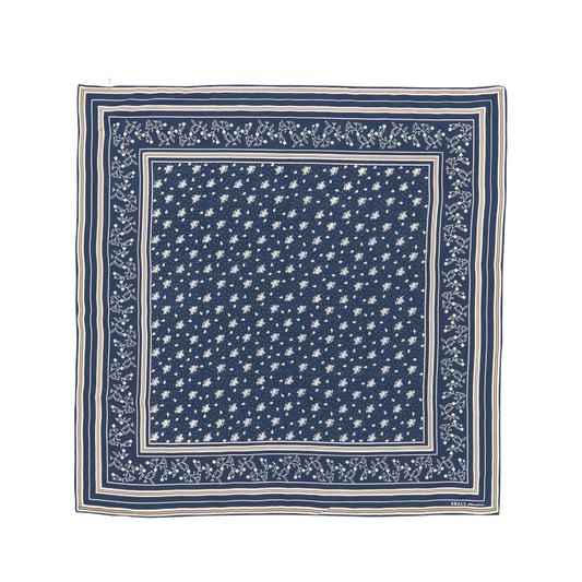 Skall Classic Scarf, Dark Navy (90x90 cm)