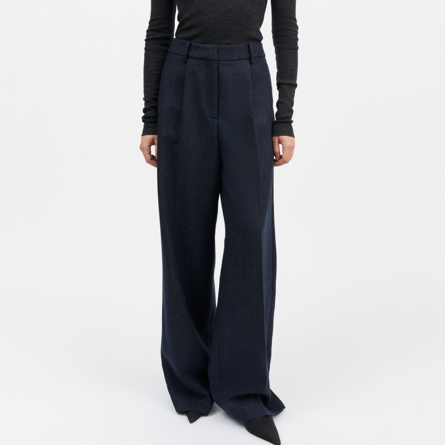 Thom Trousers, Navy Black