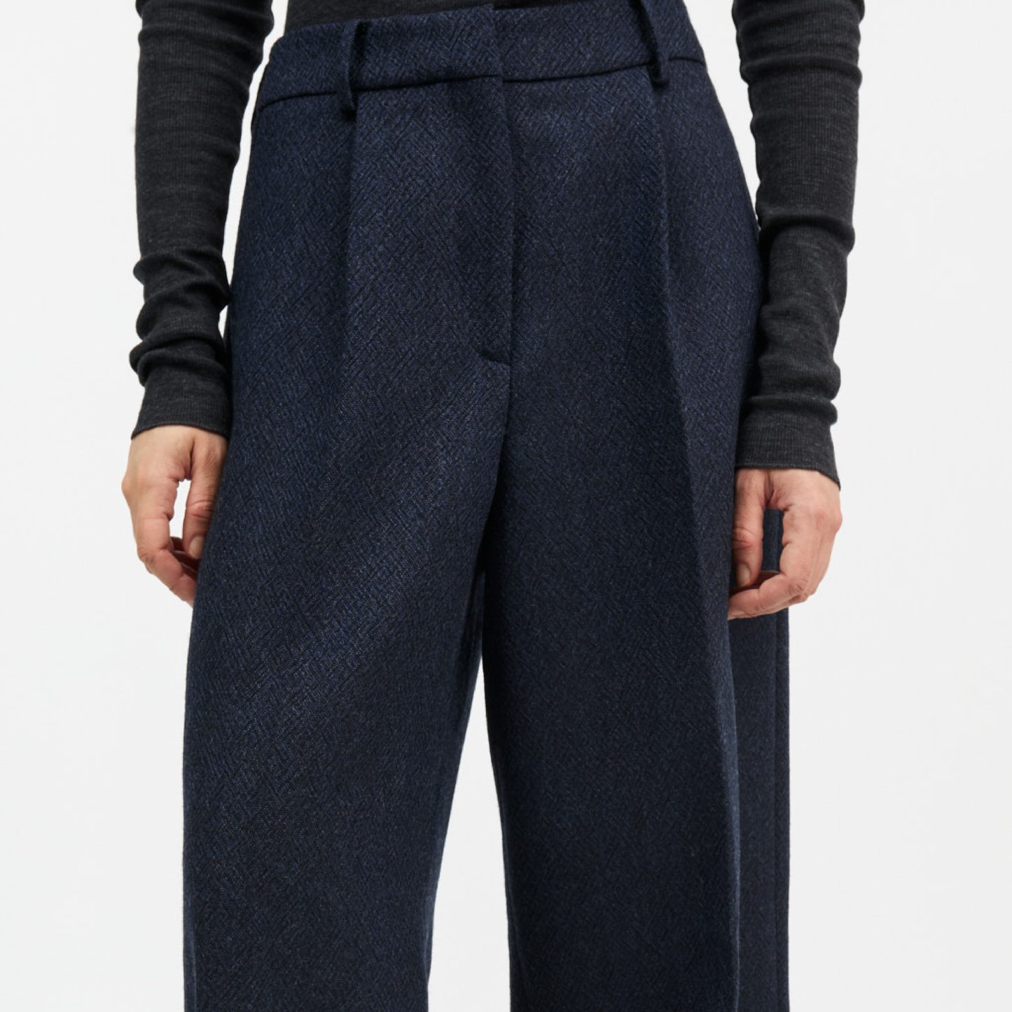 Thom Trousers, Navy Black