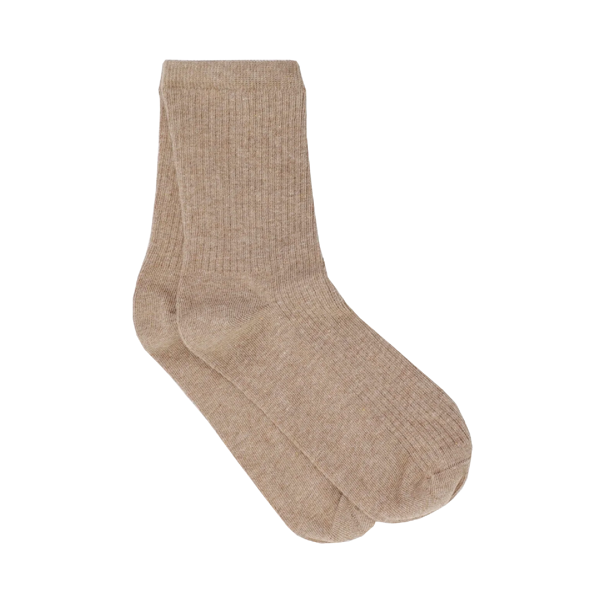 Story Rib Socks, Warm Sand