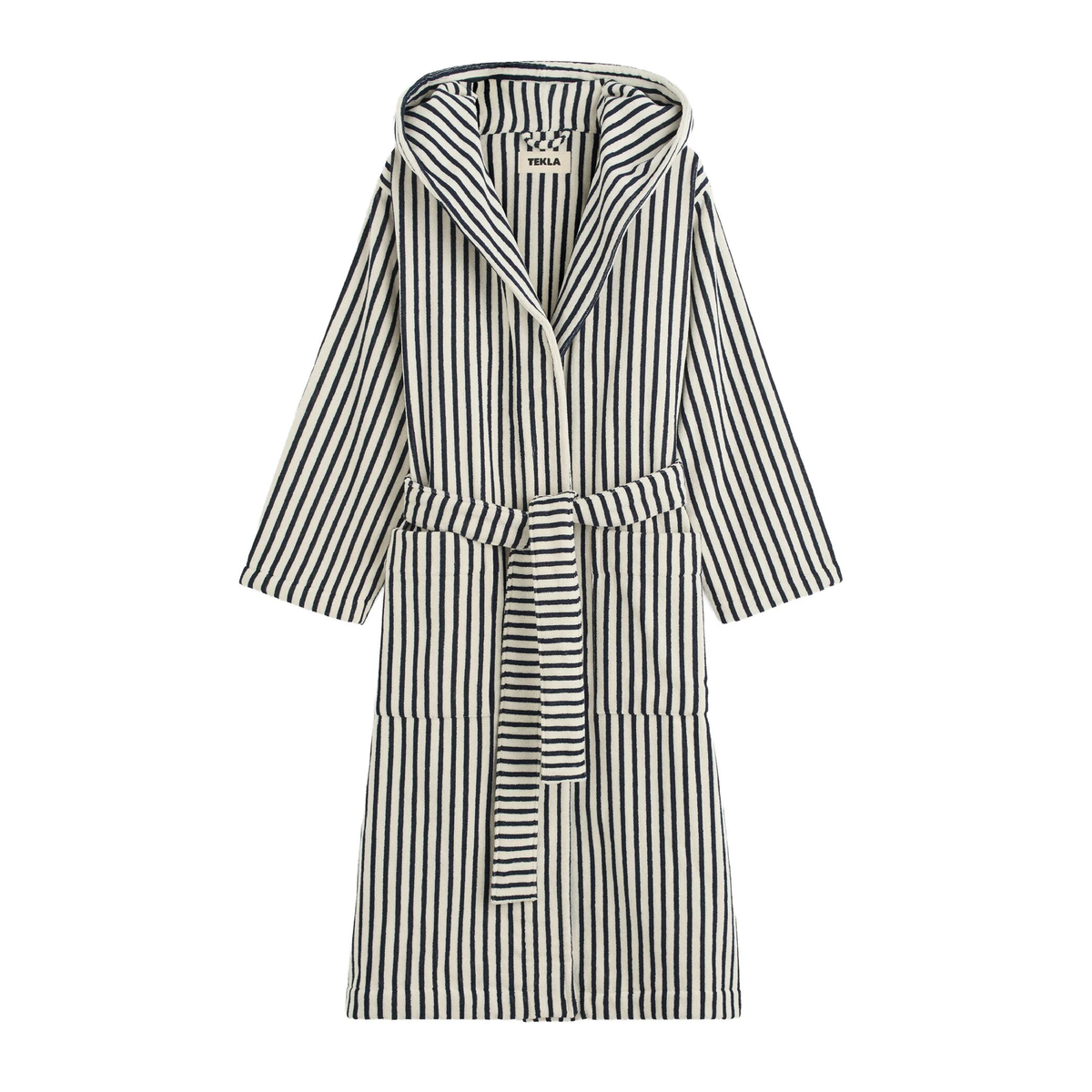 Hooded Bathrobe, Sailor Stripes