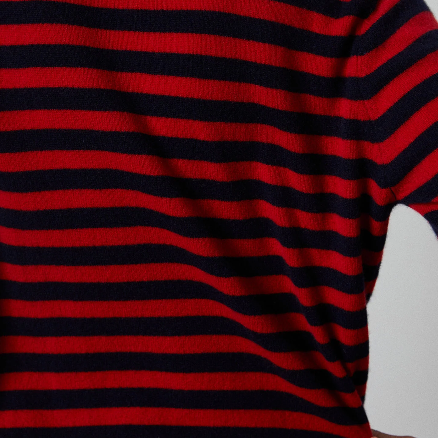 Womens Roundneck, Navy/Bright Red