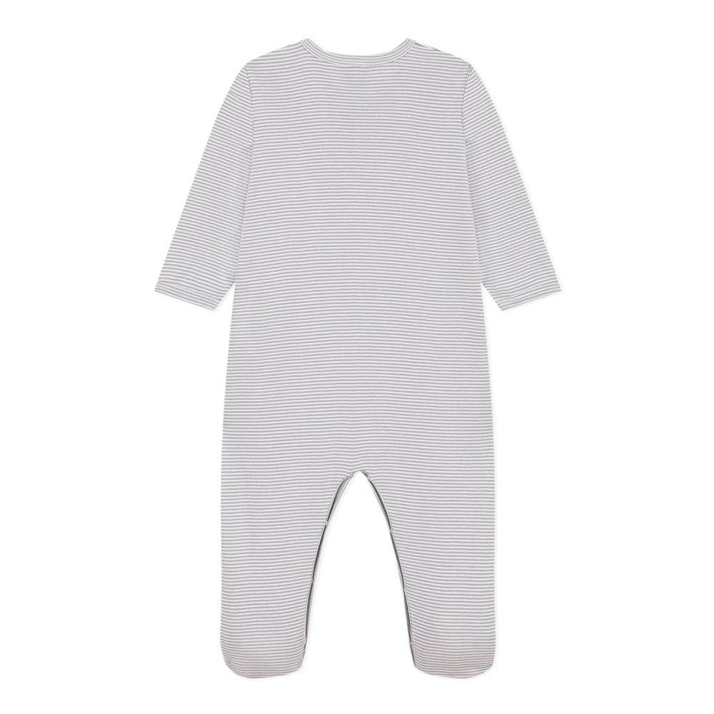 Heldragt Med Fødder, Pinstriped Grey