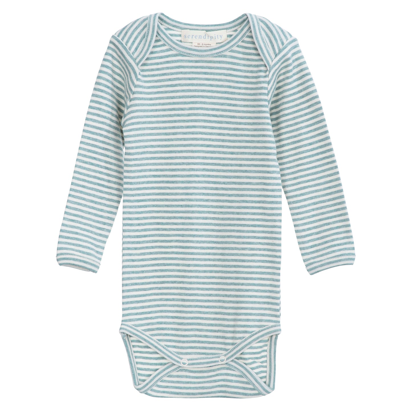 Baby Body Stripe, Lake/Offwhite