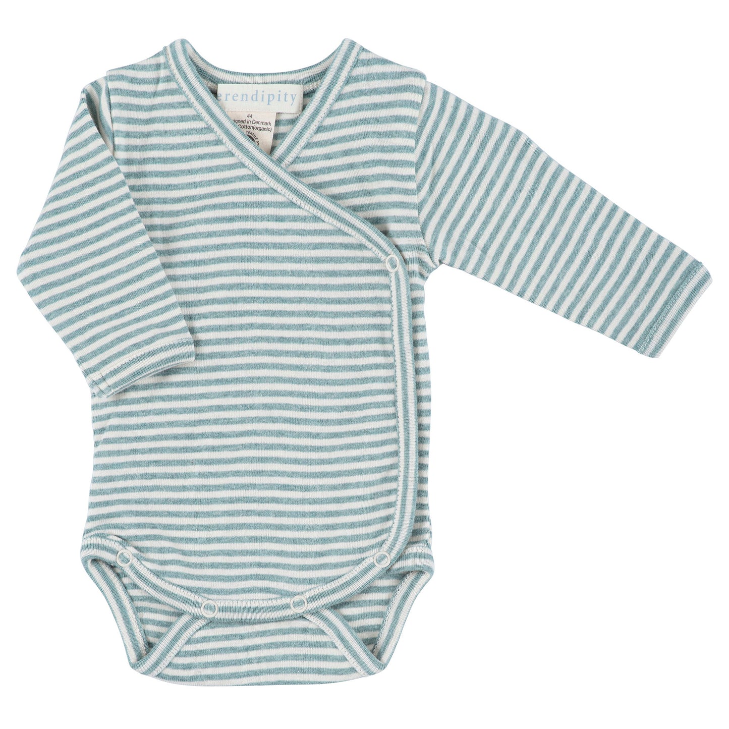Newborn Wrap Body, Lake/Offwhite