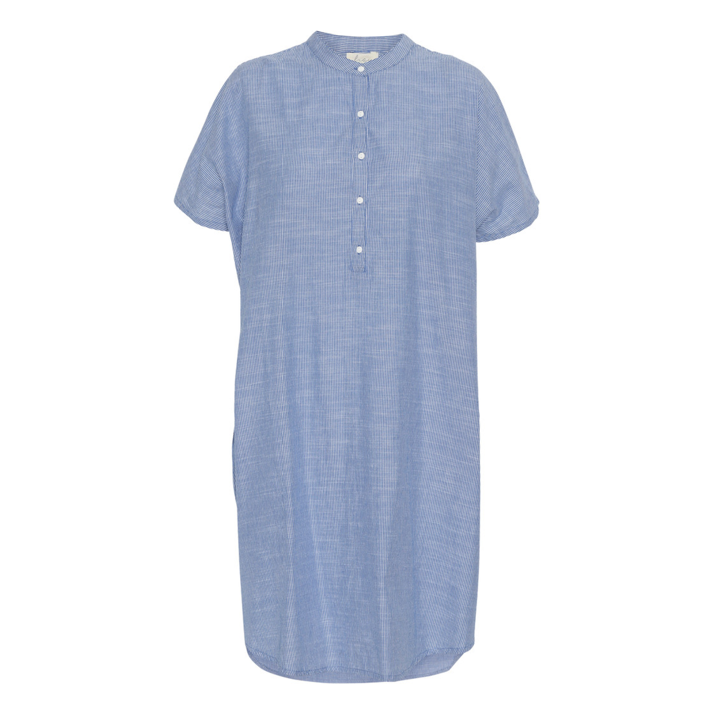 Seoul SS Skjortekjole, Medium Blue Stripe