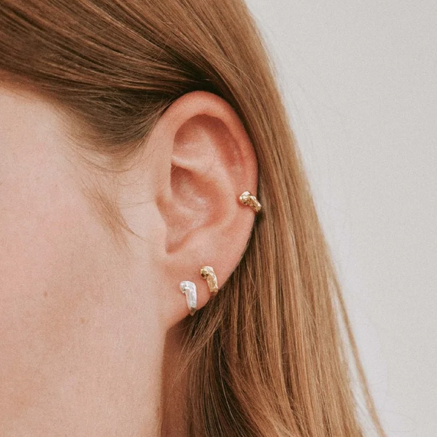 Theo Earrings, Gold Plated