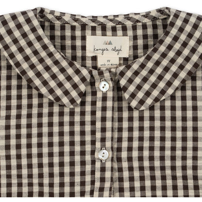 Navida Collar Dress, Java Check