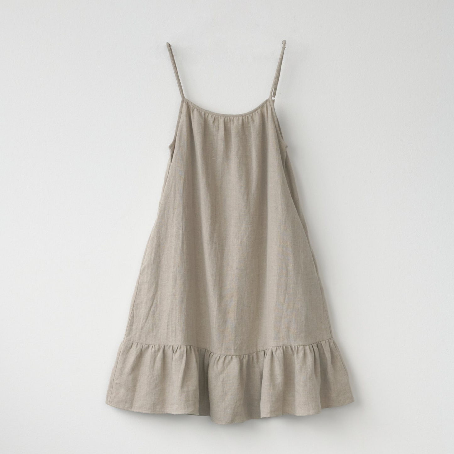 Linen Bias Dress, Nature