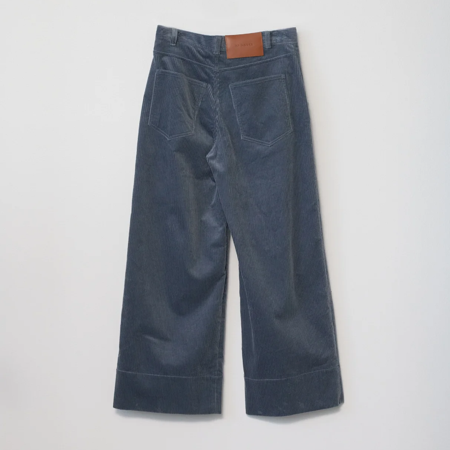 Corduroy Wide Pants, Dove Blue