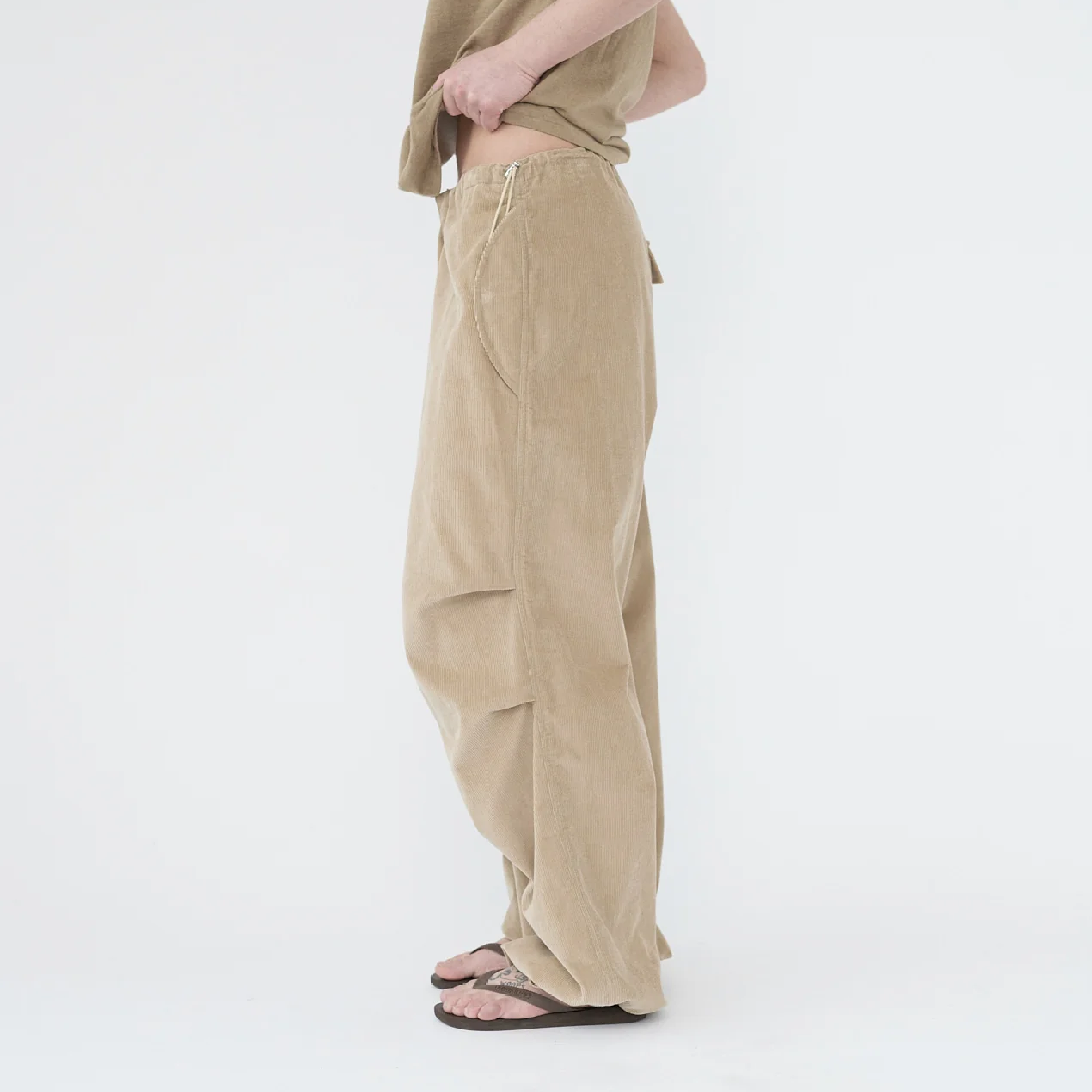 Baby Corduroy Ufo Pants, Beige