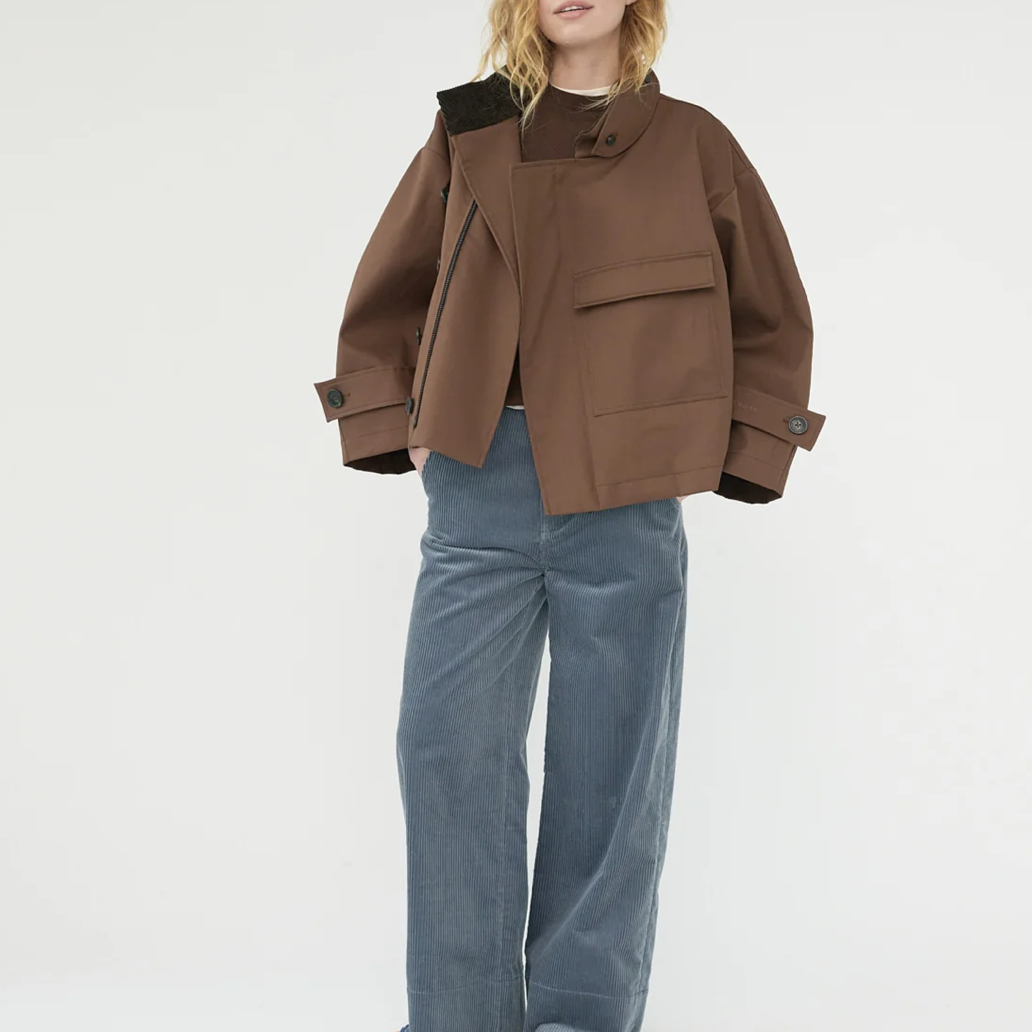 Water Resistant Trench Jacket, Dusty Brown