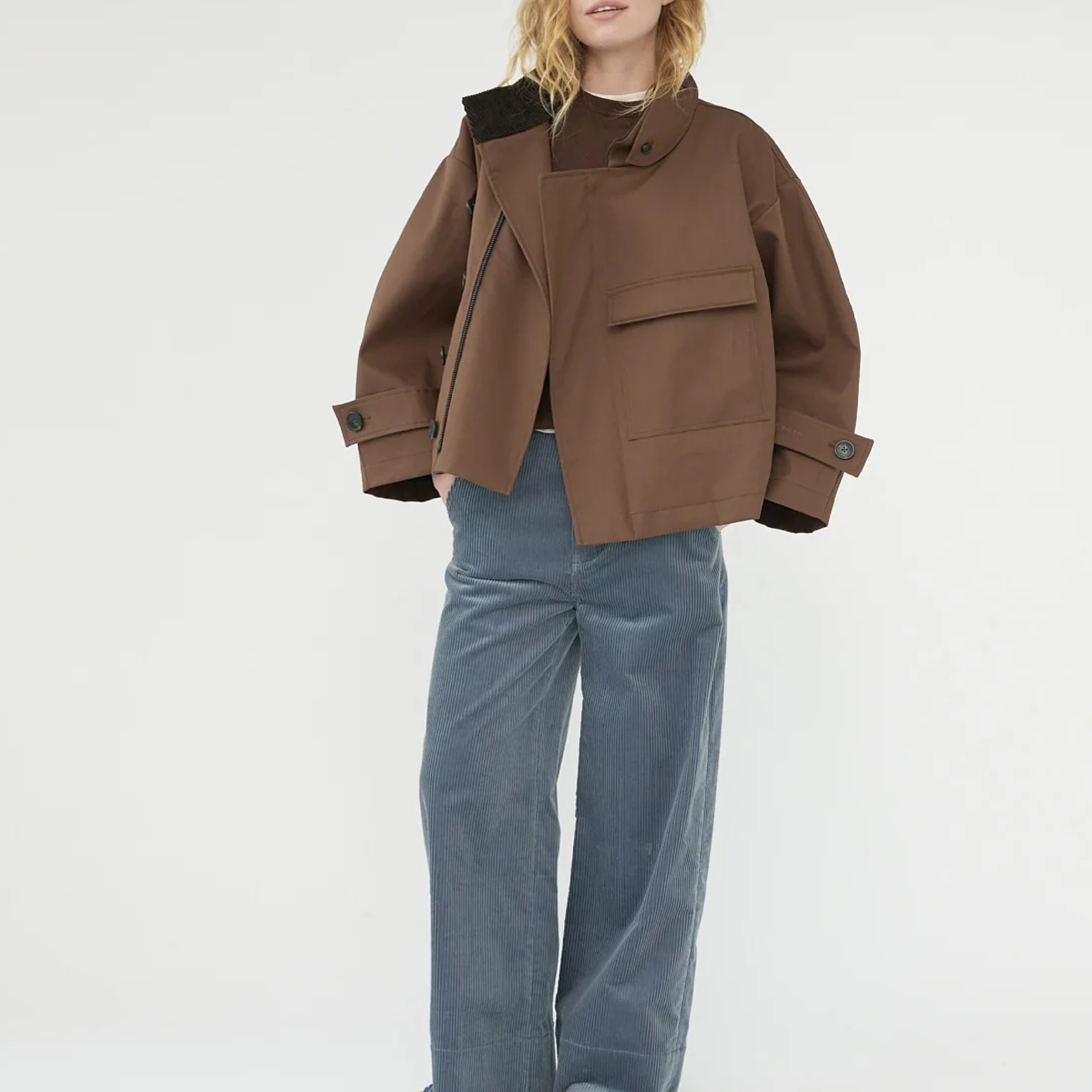 Water Resistant Trench Jacket, Dusty Brown