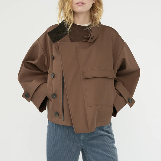 Water Resistant Trench Jacket, Dusty Brown