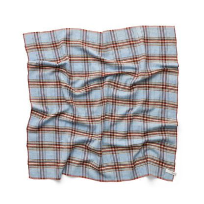 Shilpa Tørklæde, Mix Sky Blue (75x75)