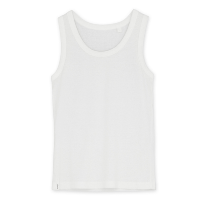 Rib Tank Top, Off White