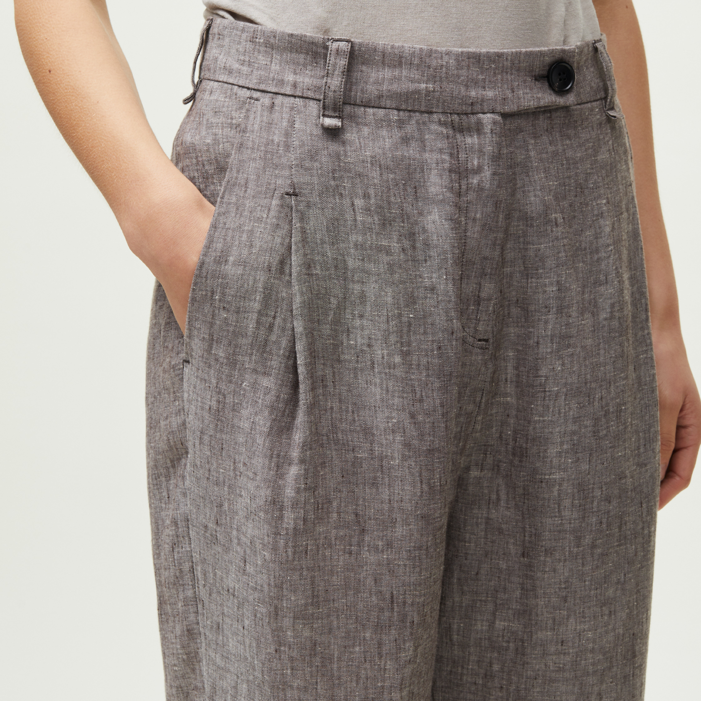 Balder Pant Linen, Brown