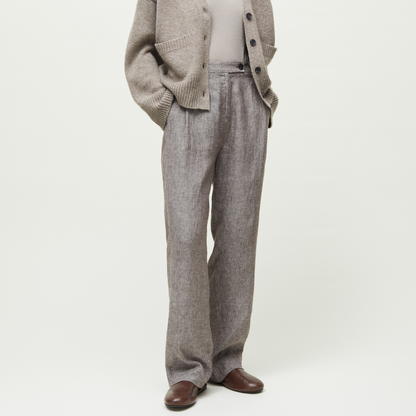Balder Pant Linen, Brown
