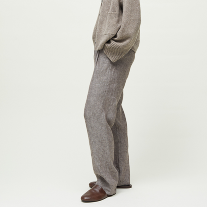 Balder Pant Linen, Brown