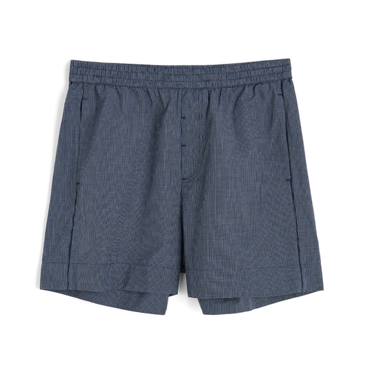 Casual Shorts Check, Navy Check