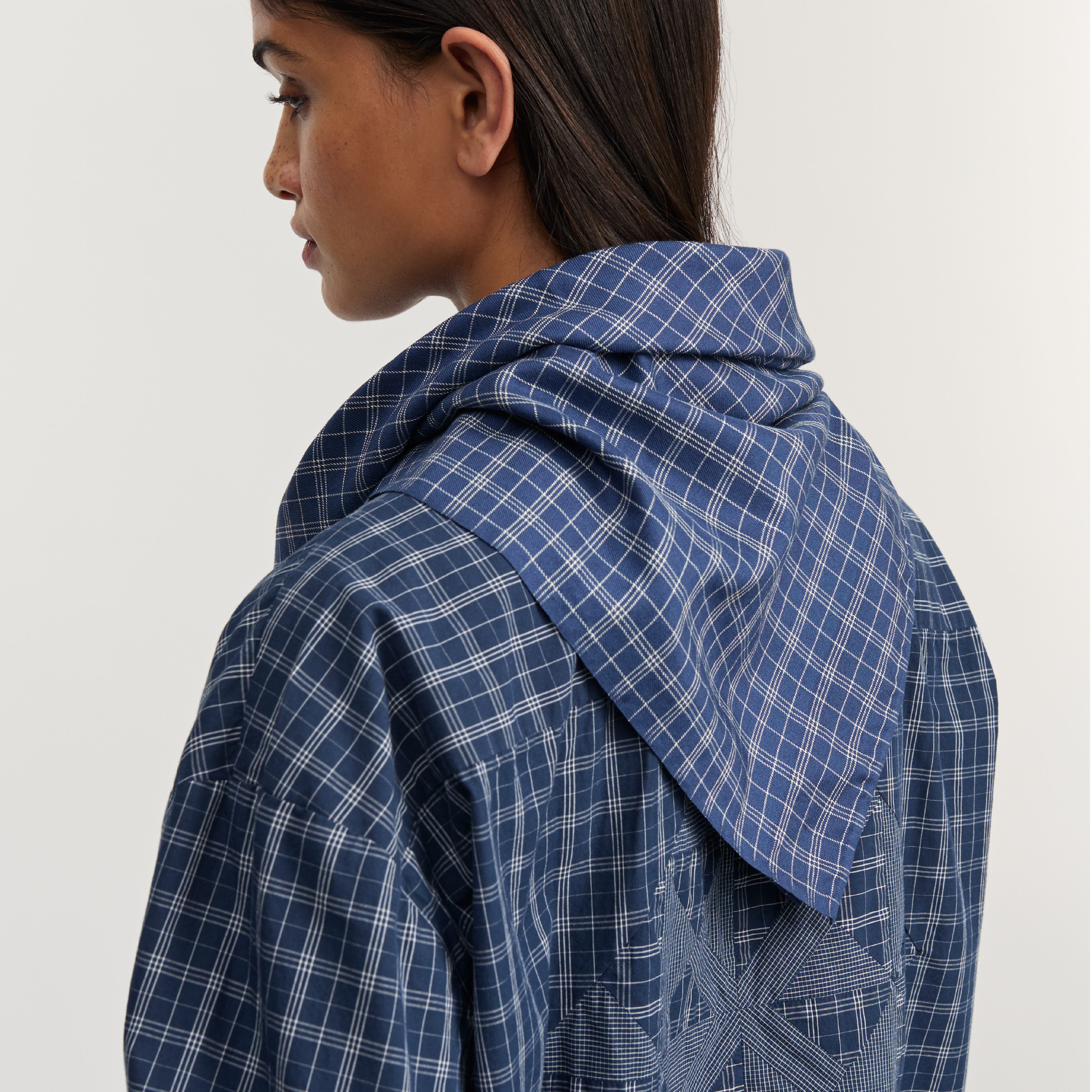 Colton Tørklæde, Mix Navy (65x65)