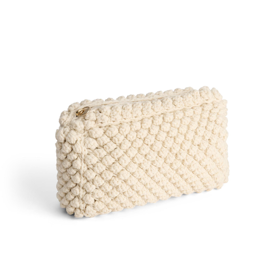 Linn Clutch, Pure Ecru