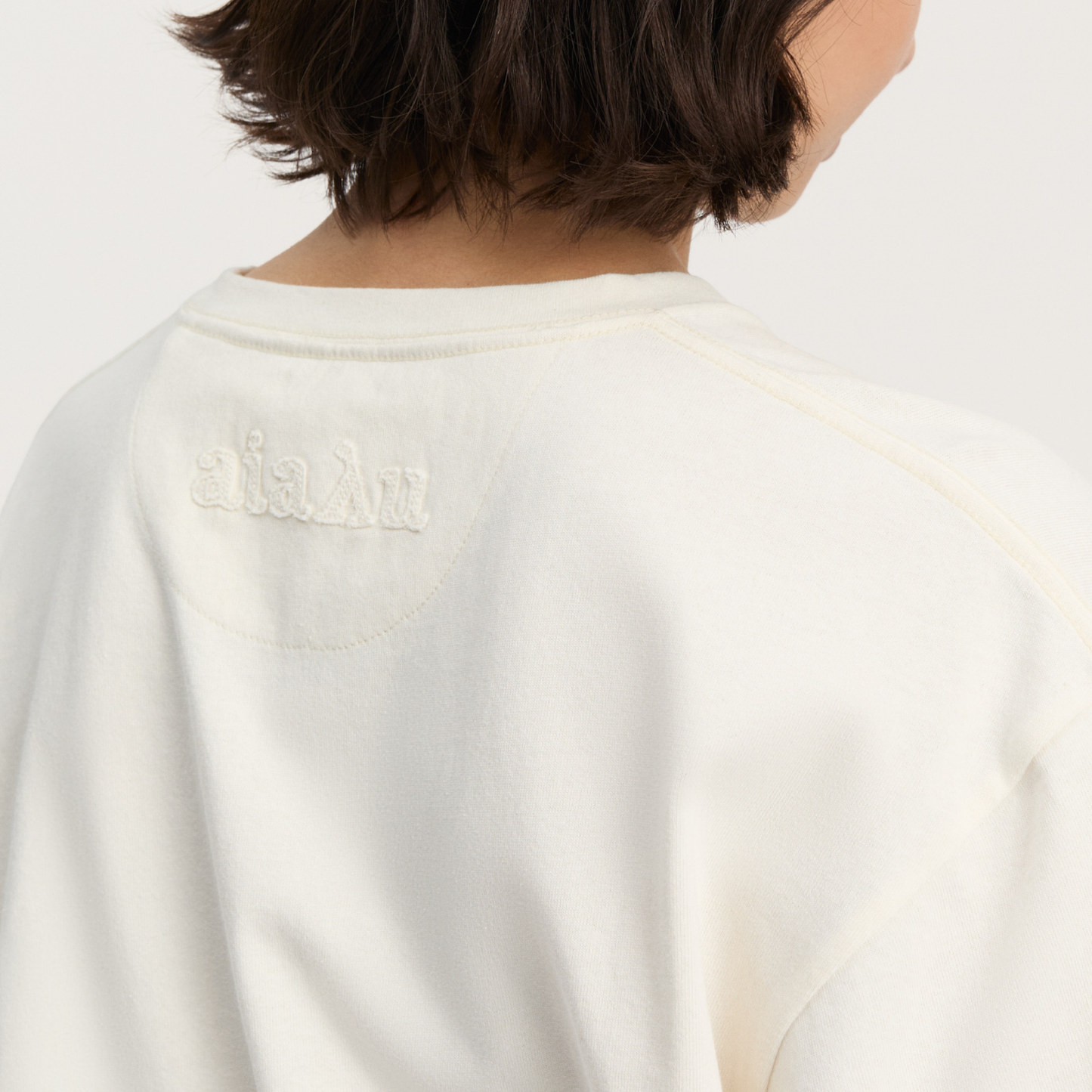 Lui Circular Tee, Pure Ecru