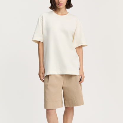 Lui Circular Tee, Pure Ecru