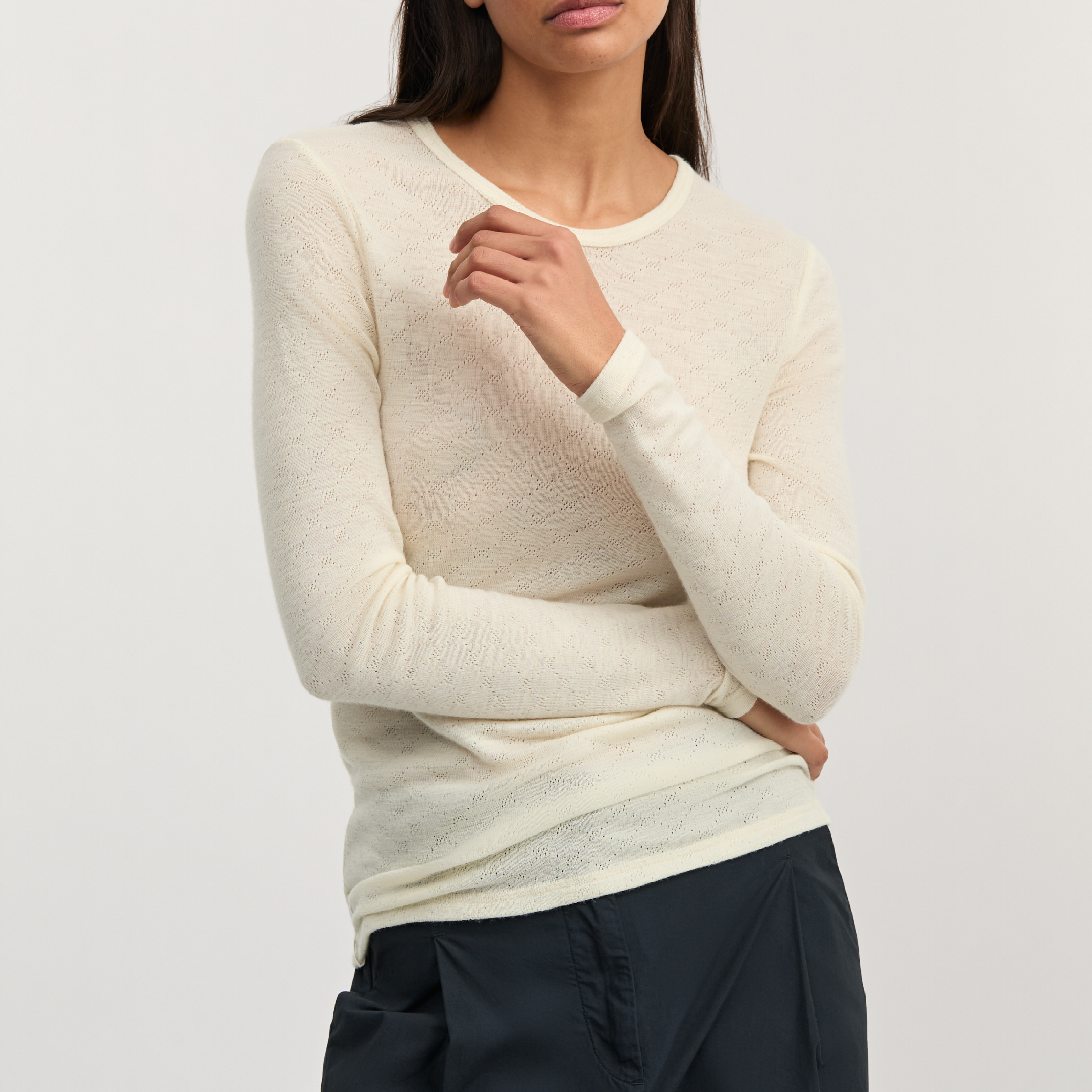 Lumae Long Sleeve, Pure Ecru