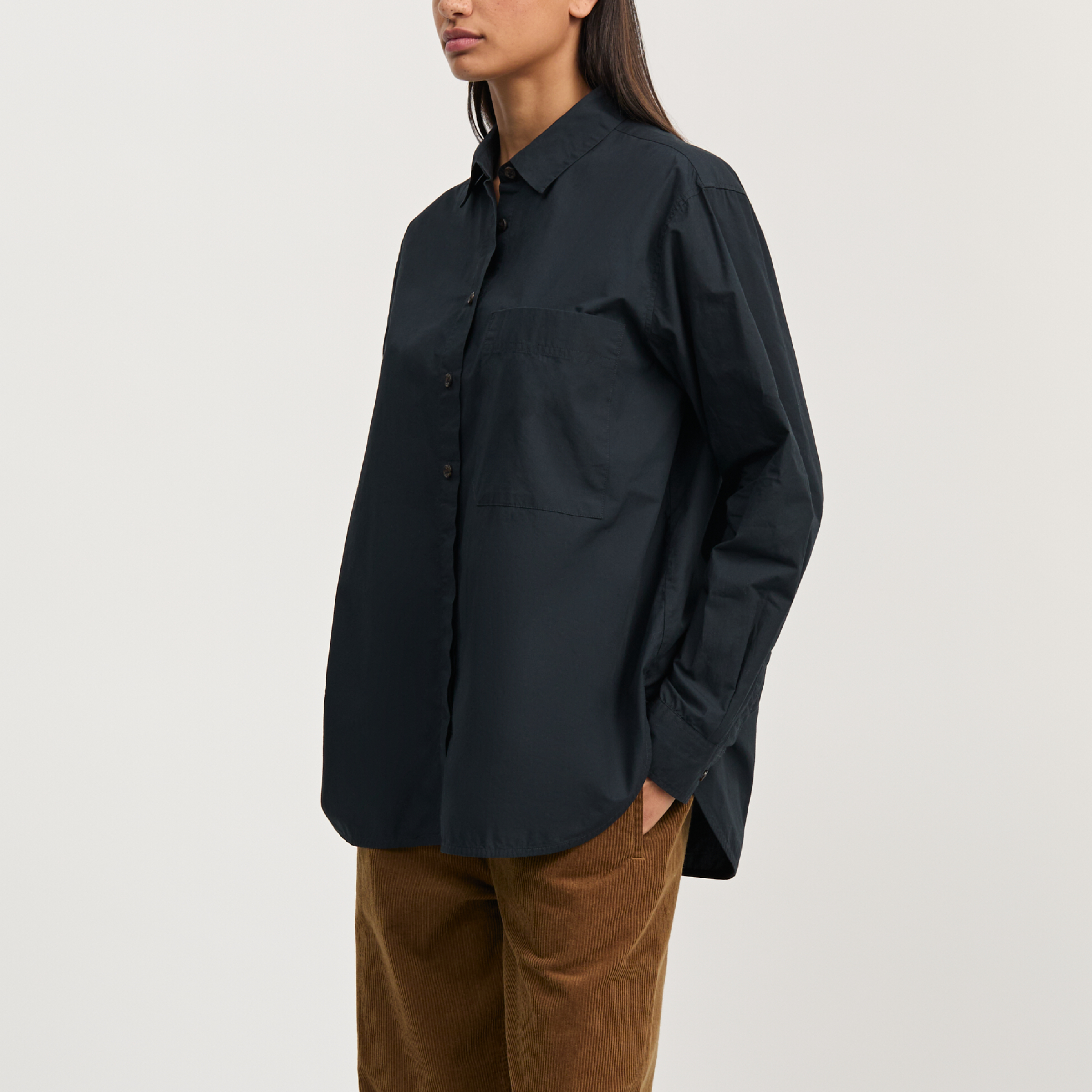 Lynette Shirt Dark Horn, Black Navy