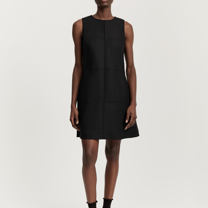 Martha Dress Wool Mini, Black