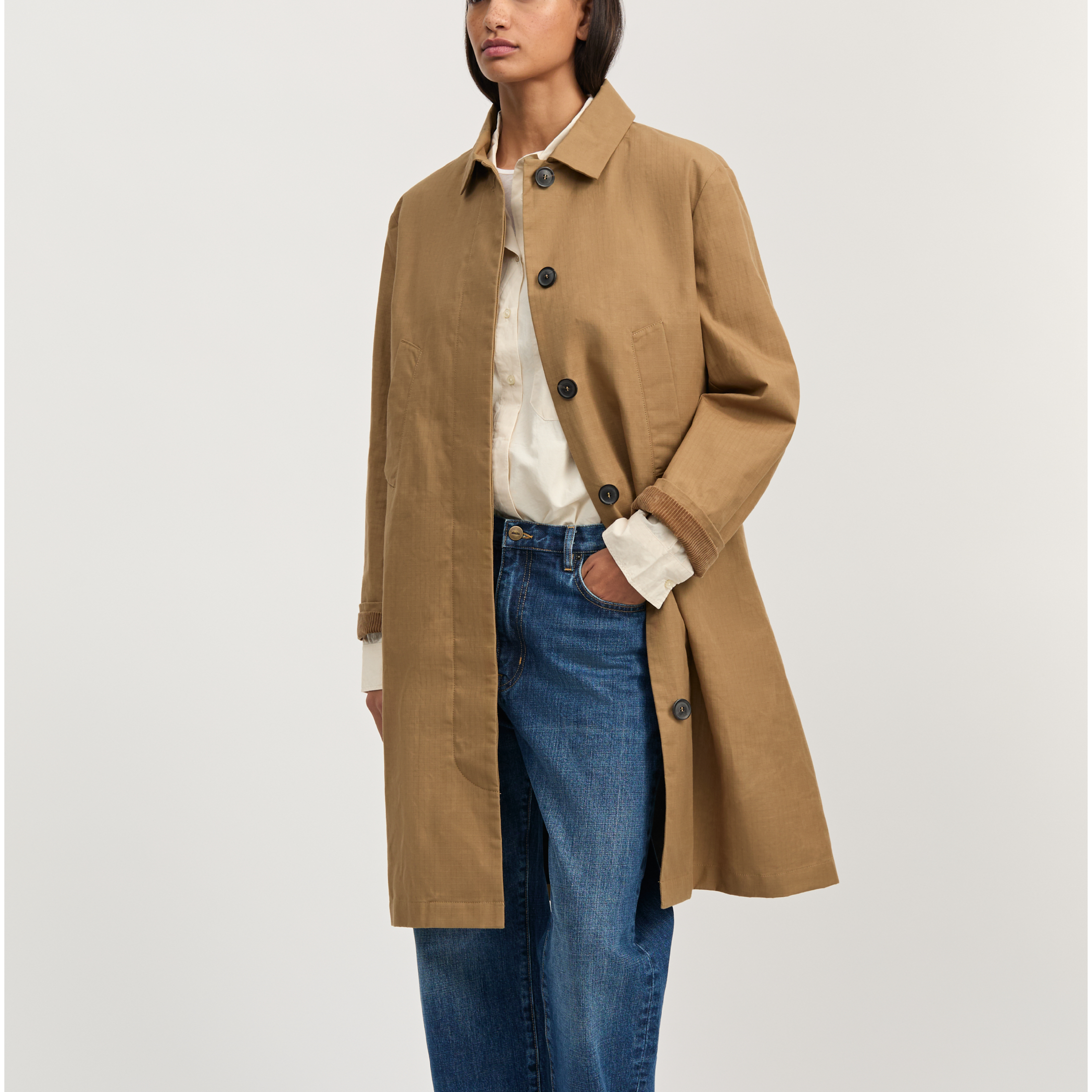 Noor Coat Ripstop, Warm Khaki