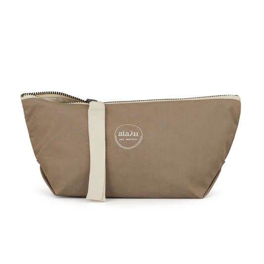 Pouch Mini Heavy Poplin Toilettaske, Cocoa