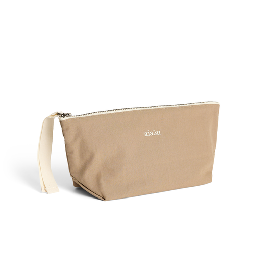 Pouch Mini Heavy Poplin Toilettaske, Light Earth