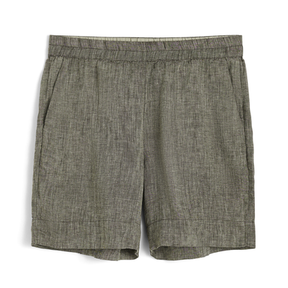 Shorts Long Linen, Brown