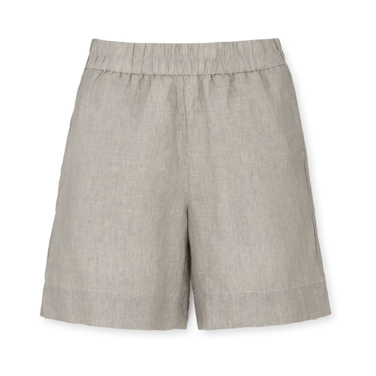 Shorts Long Linen, Grey