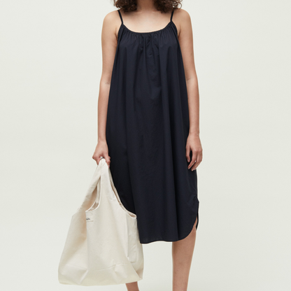 Strap Dress, Black Navy