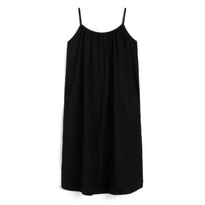 Strap Dress, Black Navy
