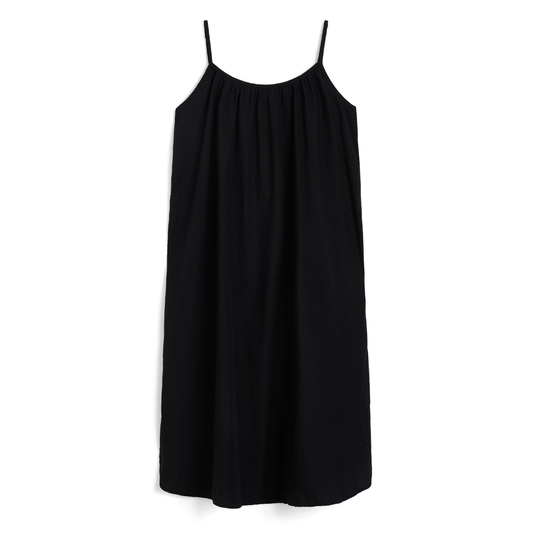 Strap Dress, Black Navy