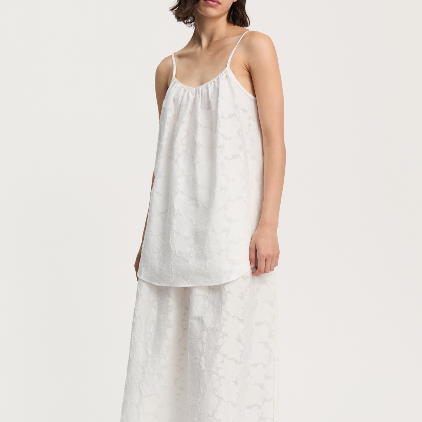 Strap Top Laceflower, White