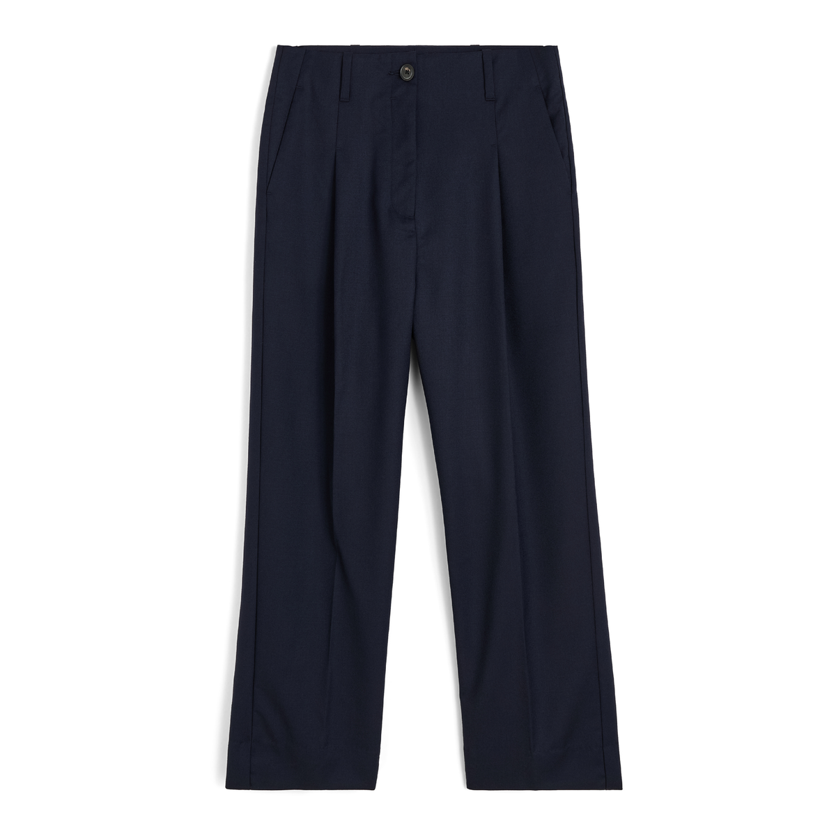 Toto Pant Fine Wool, Black Navy