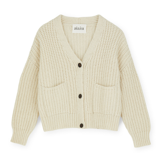 Viveka Strik Cardigan, Albicant