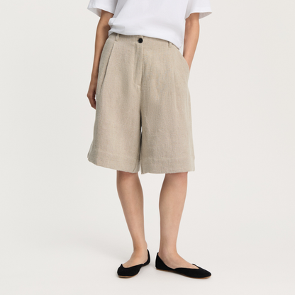 Willy Shorts Heavy Linen, Pure Natural
