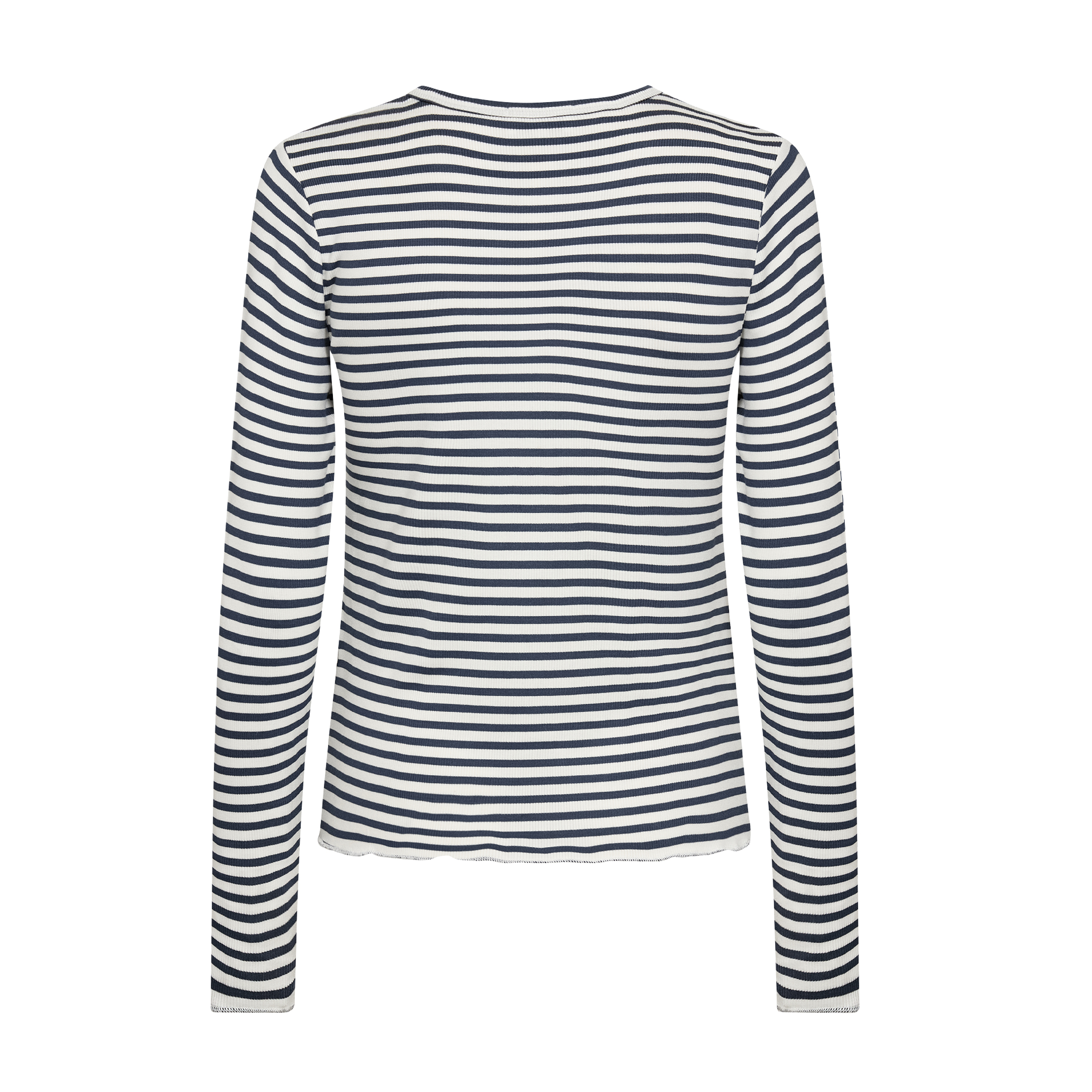 Ika 11 Bluse, Blå/Off White