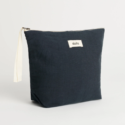 Pouch Linen, Navy