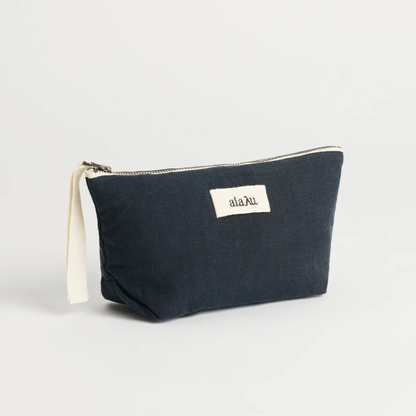 Pouch Linen Mini, Navy