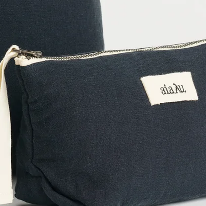 Pouch Linen Mini, Navy