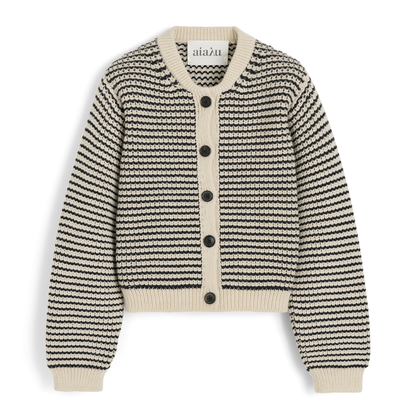 Shiva Cardigan, Mix Black Navy